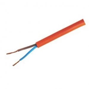 Image of Zexum 1mm 2 Core Hi-Vis Flex Cable Orange Round 3182Y - 1 Meter