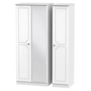 Lisbon Ready Assembled Triple Door Wardrobe White