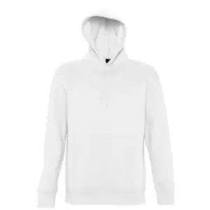 image of SOLS Slam Unisex Hooded Sweatshirt / Hoodie (S) (White)