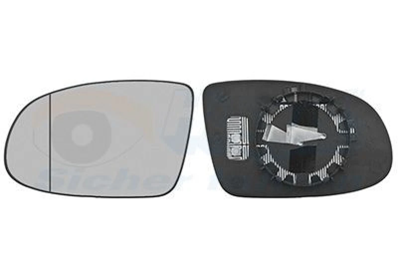 Image of VAN WEZEL Wing mirror glass VAN WEZEL 3715837
