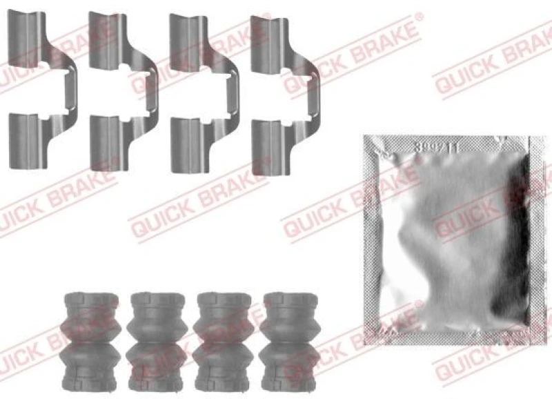 Image of QUICK BRAKE Brake pad fitting kit QUICK BRAKE 109-1827
