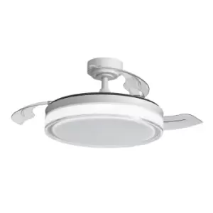 image of Aneto LED Ceiling Fan 45W 4900 Lm CCT Folding Blades White