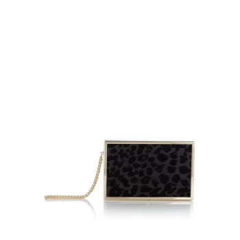 Image of ISSA Meghan Box Clutch Bag - Black