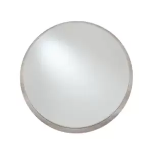 Image of Kamala Grey Oak Round Wall Mirror
