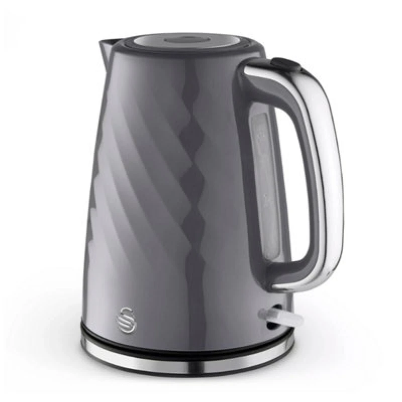 Image of Swan Electric Kettle Windsor Rapid Boil 1.7L Removable Limescale Filter Grey