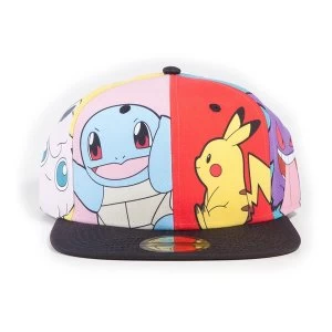 Image of Pokemon - Characters PopArt Snapback Unisex Baseball Cap (Multi-colour)