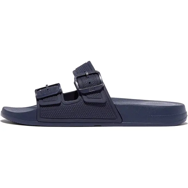 Image of FitFlop Womens Iqushion Pool Slides Sandals - UK 5 Blue female PS3796MID5