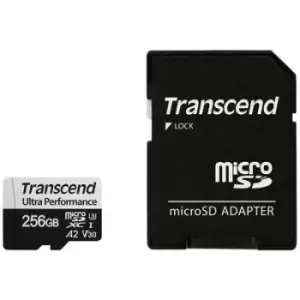 Image of Transcend microSDXC 340S microSDHC card 256GB Class 10, Class 3 UHS-I
