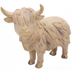 image of Ornamental Driftwood Highland Cow