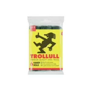 image of Trollull Handy Rolls Fine Steel Wool (Pack 6)