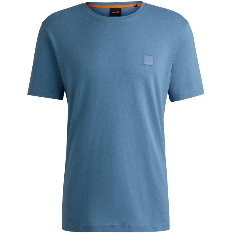 Image of BOSS Tales mens T shirt in Blue