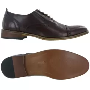 Image of Goor Mens Capped Lace Oxford Brogue Shoes (8 UK) (Black)