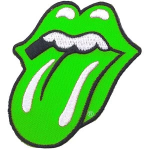 image of The Rolling Stones - Classic Tongue Green Standard Patch