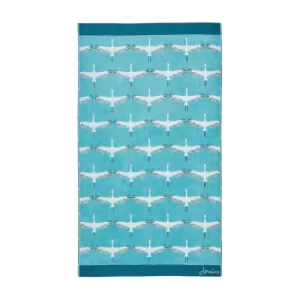 Image of Joules Heron Geo Hand Towel, Turquoise
