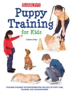 Image of puppy training for kids teaching children the responsibilities and joys of