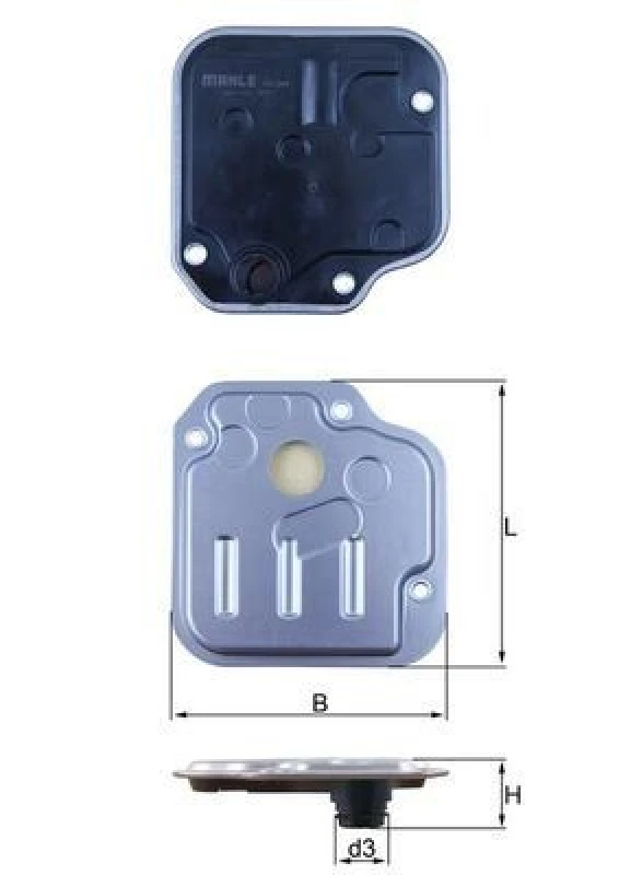 Image of Automatic transmission filter MAHLE HX 244