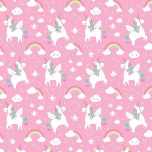 image of Sass & Belle Rainbow Unicorn Wrapping Paper