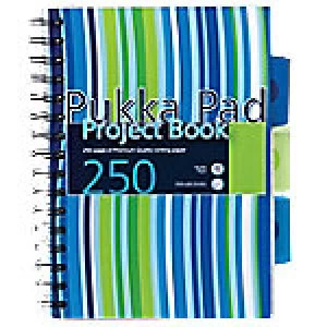 image of Pukka Pad Notebook A5 Ruled White 3 Pieces of 125 Sheets