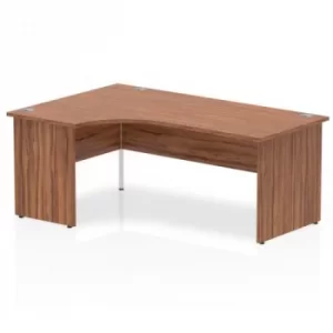 image of Impulse Panel End 1800 Left Hand Crescent Desk Walnut