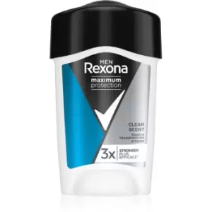 image of Rexona Maximum Protection Clean Scent Cream Antiperspirant Deodorant For Him 45ml