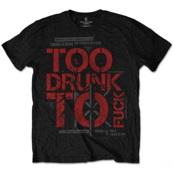 Image of Dead Kennedys - Too Drunk Unisex Large T-Shirt - Black