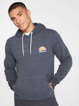 Image of Ellesse Toce Overhead Hoodie - Dark Grey Marl, Size L, Men