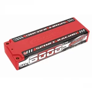Image of Corally Sport Racing 50C Lipo Battery 6000Mah 7.4V Stick 2S 4Mm Bullit