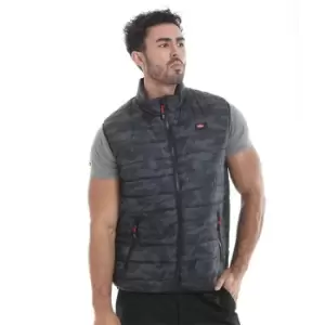 image of Lee Cooper Camo Print Padded Gilet Mens - Multi