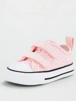Image of Converse Chuck Taylor All Star Crochet Ox Toddler Trainer - Pink