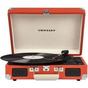 Image of Crosley Cruiser Deluxe CR8005DORG Turntable in Orange