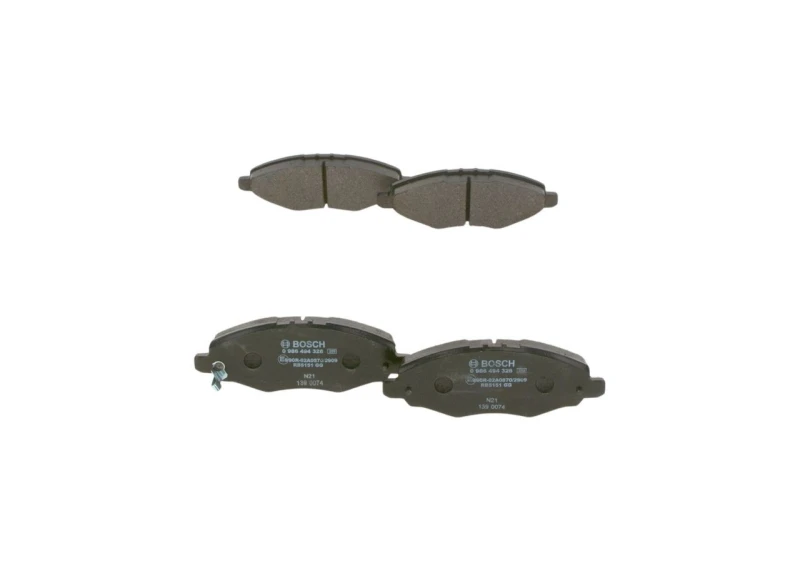 Image of Bosch 0 986 494 326 Brake pad set with acoustic wear warning Low-Metallic Brake Pad Set,disc brake (402)