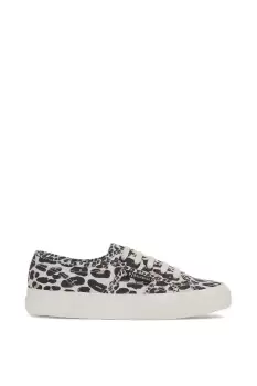 Image of 2750 Light Leopard Print Canvas Trainers