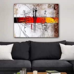 Image of 1114209266_70100 Multicolor Decorative Canvas Painting Abstract
