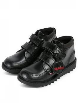 Image of Kickers Boys Kick Scuff Hi Boot - Black, Size 11 Younger