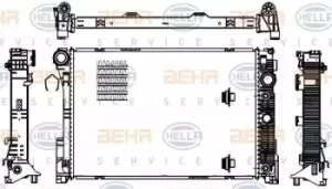 x1 Behr Heat Exchanger 8MK376756-221 Genuine replacement part for Car Made in CN