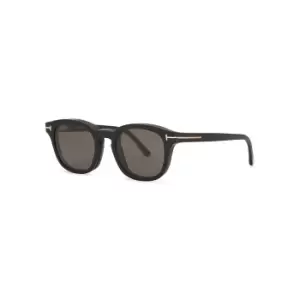 image of Tom Ford Black Round-frame Optical Glasses