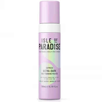 image of Isle of Paradise Express Self-Tanning Mousse - Ultra-Dark 200ml