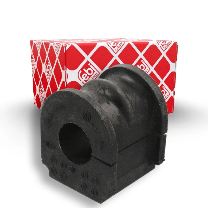 Image of FEBI BILSTEIN 42510 Stabilizer Bushes Front Axle, Rubber Rubber Anti-roll Bar Bush Kit (1334)
