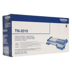 Image of Brother TN2010 Black Laser Toner Ink Cartridge
