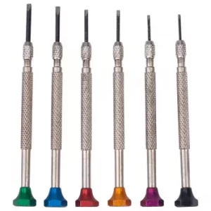 Image of Toolcraft 820926 Watchmaker's Screwdriver Set Colour Coded 12 Piece