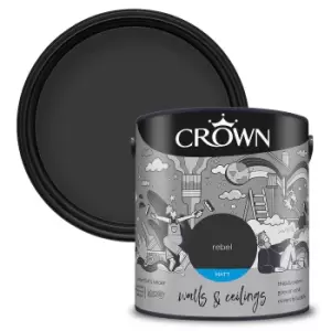 image of Crown Matt Emulsion Paint Rebel - 2.5 litres