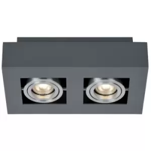 Italux Casemiro - Modern Surface Mounted Black Aluminum 2 Light , GU10