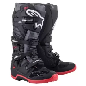 image of Alpinestars Tech 7 Black Cool Gray Red US 10