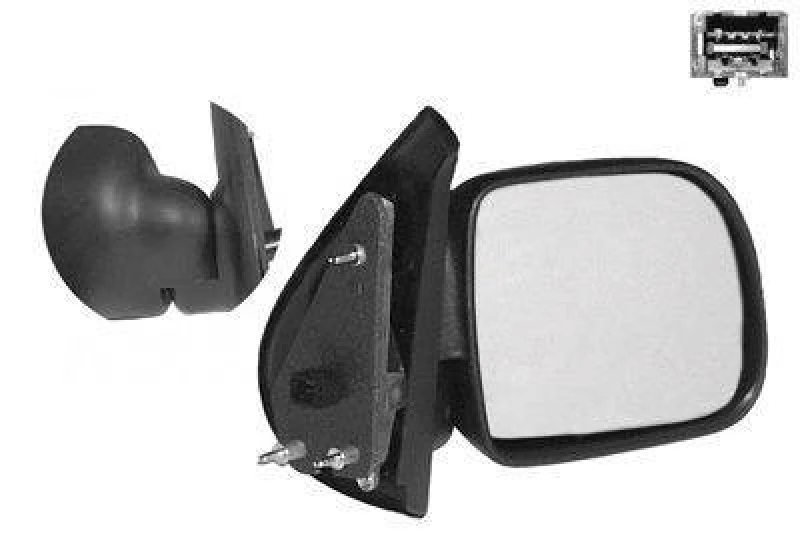 Image of VAN WEZEL 4310806 Wing mirror * HAGUS * Right, for electric mirror adjustment Outside Mirror (50)