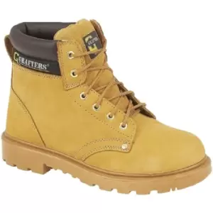 Image of Grafters Mens Apprentice 6 Eye Safety Toe Cap Boots (11 UK) (Honey) - Honey