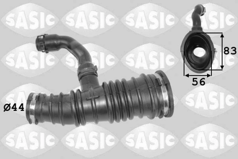 Image of Intake pipe, air filter SASIC 3336251