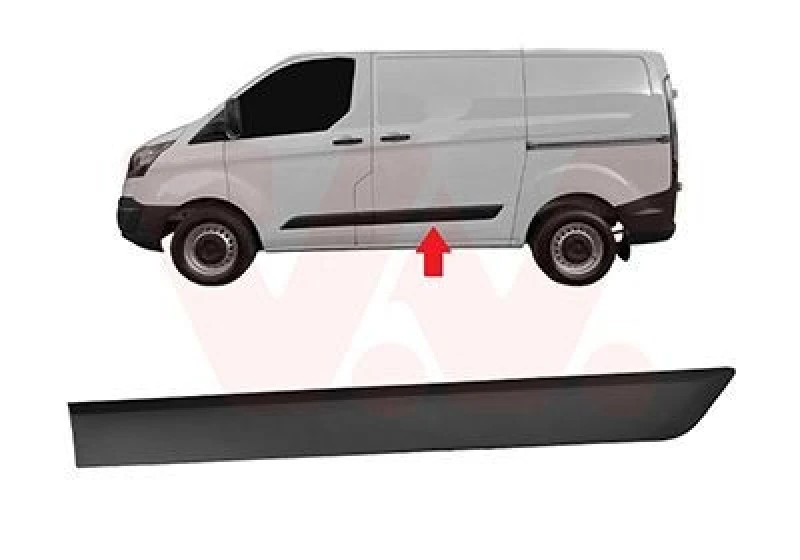 Image of VAN WEZEL Trim / Protective Strip, sidewall VAN WEZEL 1987425