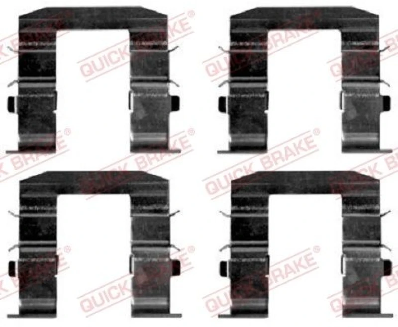 Image of QUICK BRAKE Brake pad fitting kit QUICK BRAKE 109-1665