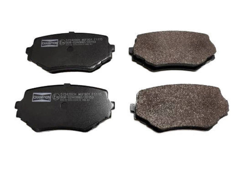 Image of CHAMPION 572420CH Brake pad set not prepared for wear warning indicator Brake Pad Set,disc brake (402)