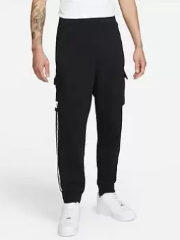 Image of Nike NSW Repeat Fleece Cargo Pants - Black/Grey Size XL Men